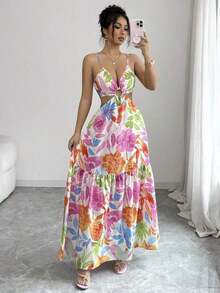 Women Midi Dresses - Multicolor 4 - View 7