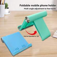 Soporte plegable de escritorio portátil, adecuado para teléfonos y tabletas - Verde - Ver 4