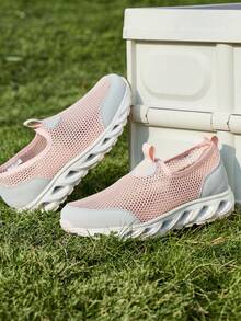 CAMEL CROWN Women's Running Shoes Autumn New Style Anti-Slip Comfortable Versatile Jogging Sports Shoes - Light Pink - View 3