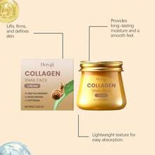 Crema de Colágeno y Baba de Caracol para Elasticidad de la Piel - Masajea y Nutre la Piel Facial, Crema para el Cuidado de la Piel Suavizante, Hidratante y Humectante.VVPG PBMW - 1 - Ver 3