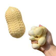 Đồ chơi bóp hình hạt đậu mềm mại (1 cái/2 cái/3 cái), đàn hồi chậm, đồ chơi giảm căng thẳng dính, đồ chơi thư giãn mang theo khi đi du lịch, dễ thương và phù hợp cho mọi người, lý tưởng cho quà tặng ngày lễ, sinh nhật, lễ Phục sinh, Halloween, Giáng sinh, họp mặt gia đình, thư giãn văn phòng, tương tác trong bữa tiệc. - đậu phộng - Xem 3