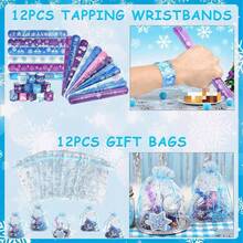 158PCS Frozen Party Favors – Ice Theme Goodie Bag Fillers, Pinata Bulk Toys & 12+ Party Supplies – Perfect For Birthday Party, Classroom Activities, Easter Gifts - Màu xanh lam - Xem 6