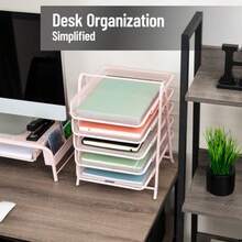 Desktop Storage & Display Box - Pink - View 3