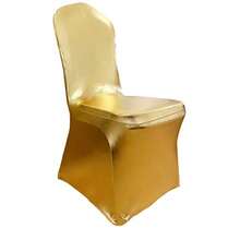 Funda elástica para Silla, decoración para Bodas, Banquetes y Fiestas Color Dorado Brillante - Oro brillante - Ver 9