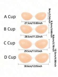 1 Pair Women's Silicone Bra, Ultra-Thin Adhesive Bra, Strapless Silicone Bra, Women's Silicone Push-Up Bra Pads, Style, Wedding Bra, Nipple Covers, Breathable Waterproof Bra, Strapless Bra - Ultra-thin C-1PC - View 6