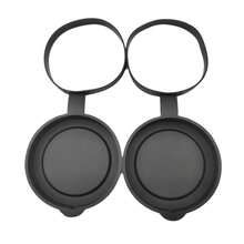 2 Pieces Binoculars Protective Rubber Objective Lens Cap Binocular Best Protect 52-55MM - Multicolor - View 1