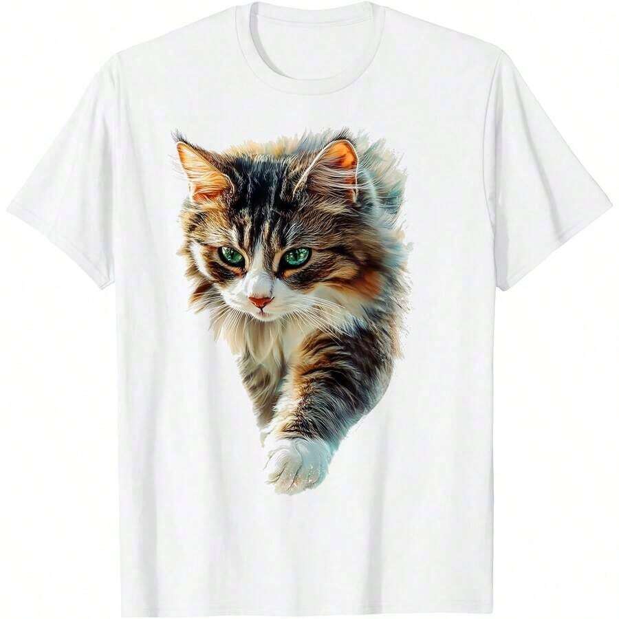 1 Piece Alien Bigfoot Beer Drink Till You Believe Sasquatch T-Shirt For All Seasons, 100% Cotton, One-Sided Print, Round Neck, Short Sleeve, Unisex, Base Layer, 180g 100% Cotton. - 顏色 4 - 查看 1