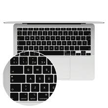 1件時尚西班牙語矽膠鍵盤保護膜,適用於 MacBook Air 13 吋(型號:A2337 M1 與 A2179),2022、2021 與 2020 年上市,配備 Touch ID,完美貼合按鍵,防刮、可水洗且易於清潔 - 查看 4