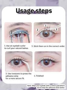 No Glue Needed – 64PCS Self-Adhesive Foxy Eye Cluster Lashes, CC Curl Elongated Style, Lightweight & Reusable, Creates A Seductive Eye Look. - View 4