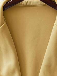 Blazer sin mangas de alta calidad para mujer, profesional para ir al trabajo - Amarillo - Ver 2