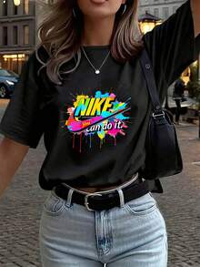 Women T-Shirts - Black - View 6