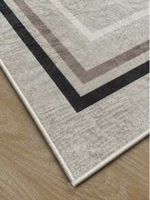 Modern Non-Slip Kitchen Runner Rug, Washable Minimalist Floor Mat For Home Decor, Bedroom, Livingroom Rug, Made In Turkiye 80x200 Cm, 80x300 Cm,100x200 Cm, 120x180 Cm - Light Grey - View 3
