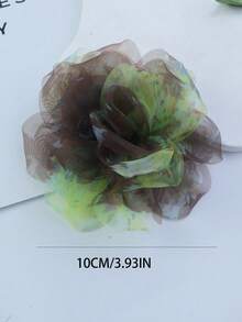 Ghim cài áo hình hoa hồng thủ công bằng vải organza nhiều màu sắc theo phong cách Bohemian, thích hợp cho kỳ nghỉ, đám cưới hoặc phụ kiện trang phục hàng ngày. - hoa hồng - Xem 2