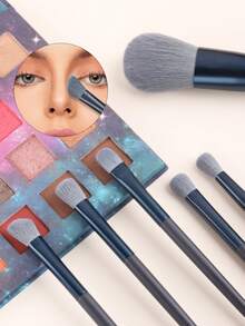 ronshadow Bộ cọ trang điểm 12 món, bao gồm cọ phấn phủ, cọ má hồng, cọ nền, cọ phấn mắt, cọ che khuyết điểm, cọ tạo khối, cọ highlight, cọ tán màu, kèm hộp đựng. - Nhiều màu - Xem 3