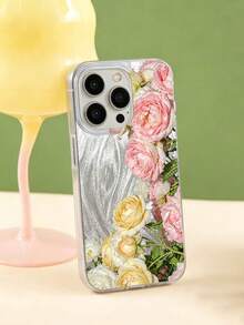 玫瑰图案印花手机壳，兼容 13/15/16/17 Pro/17/14/17/15 Pro/15 Plus/15 Pro Max/7 Plus/8 Plus/X/Xs Max/Xr/11 Pro/12 Pro/13 Pro/14 Pro/12 Mini/13 Mini/11 Pro Max/12 Pro Max/13 Pro Max/14 Pro Max/14 Plus/17 Pro Max/17 Air/6/6s Plus/7/8/16 Pro/16 Plus/16 Pro Max/SE2/17 Pro Max 和三星手机Galaxy/A54/A14/A12/A13/A15/A32/A33/A24/A52S/S20/S21/S22/S23/S24/S23Plus/S24ultra/S25/A15/A33/A23/A07/A17/S26/A56/A57 - 彩色 - 查看 3