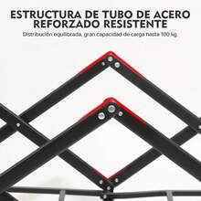 1 Pieza Carro Plegable Para Exteriores 80L Con Marco De Acero Resistente Carro Con Ruedas Todoterreno Gran Capacidad De Carga Fácil De Plegar Ideal Para Acampar Ir De Compras Y Jardín - [Rueda de 5 pulgadas, plegable, de apertura trasera] 80L - Ver 4