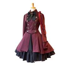 Stage Dance Wear - Women's Dress With Bow and Ruffles [blue] - View 9