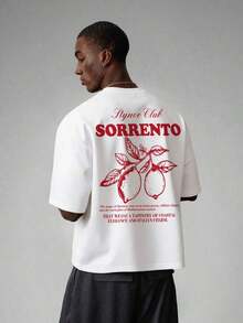 Short-Sleeved T-Shirt With Embossed Floral Print, Urban Style, For Men And Women, Suitable For Outdoor Activities, Music Festivals, Daily Wear And Meetings With Friends. - 白色 3 - 查看 5