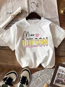 Camiseta de profesor con lápiz 2026, camiseta personalizada con el nombre del profesor, camiseta de regreso a clases para profesores, camiseta de regalo para profesores. - Blanco - Ver 6