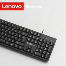 Lenovo K280 Wired Keyboard USB 104 Keys | Full Size Quiet Office Keyboard With Numeric Keypad | Ergonomic Plug And Play For PC Laptop Desktop - View 1