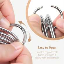 Round Cookie Cutters With Handle - Donut Hole Cookie Biscuit Cutter Set(5 Pieces/Set), Stainless Steel Circle Cutters Donut Cutter Mold Tool With Ring For Baking, Biscuits, Cakes, Sandwiches - 5件銀 - 查看 4