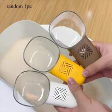 1 Random Color Multifunctional Rice Scoop With Measuring Cup And Spoon - Kitchen Tool, Ergonomic Handle, Insect-Proof Design, Precise Measurement Of Rice, Flour, Pasta, Soup, Grains - Plastic Spoon, Pet Measuring Spoon / With Edge And Spatula Attachments (Compatible With Smart Scales) - Suitable For Home And Commercial Kitchens - Multicolor - View 4