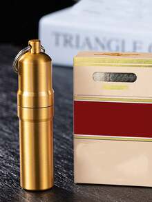 1pc Portable Personalized Sealed Metal 5-Slot Cigarette Case - Multicolor - View 3