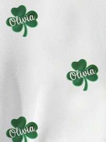 Camiseta de manga corta y cuello redondo informal con estampado de cerezas, para verano - Blanco 4 - Ver 3