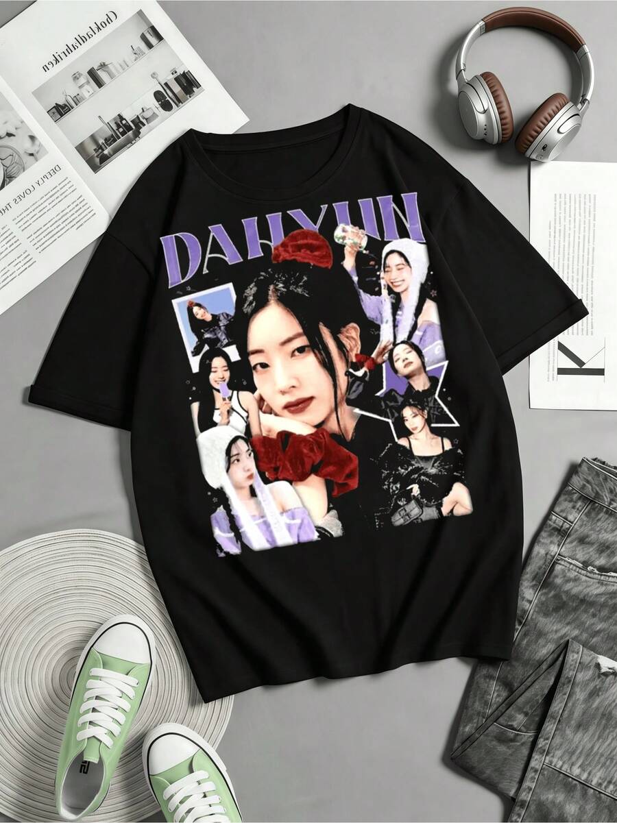 Dahyun Retro Twice T-Shirt, Twice Four Is T-Shirt, My Strategy T-Shirt, Twice Ready To Be World Tour T-Shirt, Twice Members Sweater - Black - View 1