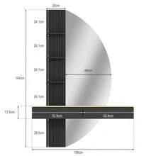 Devoko Vanities & Vanity Benches - Black - View 8