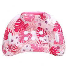 Silla flotante inflable con forma de U y patrón de hoja de arce para adultos de gran tamaño, vehículo flotante de recreación acuática simple, vehículo flotante inflable de PVC con hoja de arce, silla flotante inflable con 2 portavasos, cama flotante plegable con forma de U con hoja de arce, silla de ocio acuático, fiesta en la piscina, diversión en la playa - Múltiples estilos - Ver 29