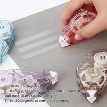 4Pcs Correction Tape 8m Length 8mm Width, White Out Tape With Eraser Function, School Supplies For College & Office, Handwriting Correction Roller (Random Color) - 4 cái - Xem 6