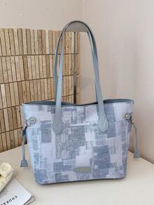 Large Capacity Handbag For Women, New Arrival Minimalist Commuting Shoulder Tote Bag - Multicolor - View 9