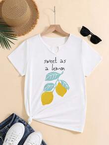 SY251112 (51) Women's Graphic T-Shirts, V-Neck Style, Lightweight For Spring, Summer And Autumn - Women's Everyday Fashion Clothing In Standard Sizes B9 - 白色 - 查看 12