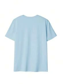 Y2K T Shirt / Maple Leaf Print Top2026 Friends TV Show Rachel Save Drama Kawaii Mom T-Shirt Top Plus Size Unisex  Kawaii Clothes  Anime Stitch2026-Breezy Beach Top / Lightweight Summer Top - 天藍色 - 查看 2