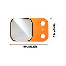 1 pieza Protector de lente de cámara con textura de metal mate, película de lente integrada AR+AF anti-reflejo, HD anti-deslumbramiento, a prueba de golpes y polvo, sin pérdida de calidad de imagen, compatible con iPhone 17 Pro/17 Pro Max, filtro de teléfono, protector de lente magnético ARAF - Película para lentes magnéticas - Ver 3