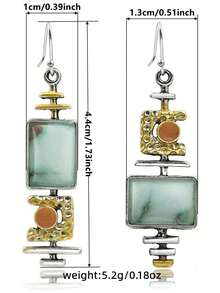 1 Pair Charming Dangle Earrings, Designed For Women, Suitable For Weddings, Engagements, Anniversary Parties, Valentine's Day Gifts - 1# - View 5