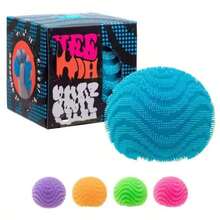 1pc Soft Round Ball Pressure Relief Toy, Tactile Stress Ball, Colorful Shaped, Squeeze Vent Toy To Relieve Stress, Pink Ball - 藍色 - 查看 7
