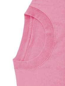 Women's T-Shirt With The Letter A And A Wave Design. | Suitable For Casual Wear In Spring And Summer, A Great Gift For Fashionable Women, Vintage Style, Breathable, Casual - Crew Neck, Regular Fit - Machine Washable, Printed T-Shirt Suitable For All Occasions. 5L3G - 粉色 - 查看 3