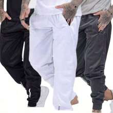 Kit Of 3 Men's Jogger Pants For Gyms With Reflective Logo (Black, White, Gray) - Kit Of 3: Black + White + Gray - View 1