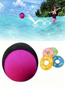 1pc Water Bounce Ball, Surfing Water Jumping Bounce Ball, Suitable For Swimming Pool, Beach And Outdoor Activities | Beach Essential - Multicolor - View 9