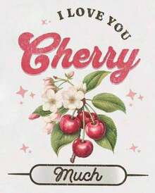 Camiseta de manga corta para mujer con cuello redondo y estampado "I Love You Cherry Much", diseño con estilo, para uso en casa y deportivo, cómoda, transpirable, de algodón puro, 220g RRXX. Adecuada como regalo. playera de mujer. blusas>elegantes. boho chic,Top de mujer suave, transpirable y cómodo, ideal para primavera, verano y otoño, perfecto para vacaciones, viajes y uso diario. - Blanco - Ver 2