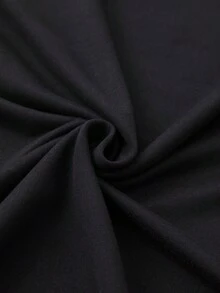 Suave camiseta básica de moda primavera/verano para mujer, de manga corta y cuello redondo, con un patrón abstracto de pétalos blancos, adornada con puntos naranjas, con un efecto de textura desgastada, adecuada para uso casual, se puede usar en casa o al aire libre, camiseta ajustada versátil en varios colores, material cómodo, para entusiastas de la moda, blusas elegantes para mujer. - Negro - Ver 5