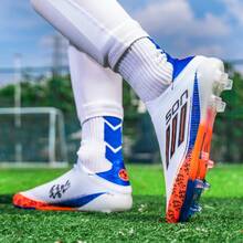 Lightweight FG Soccer Cleats For Men, Women & Youth, Breathable Outdoor Soccer Shoes For Training & Matches - White Orange - FG - View 4