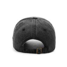 Coated Washed Vintage Baseball Cap, 5-Panel Adjustable Brim Distressed Sun Hat, Suitable For Spring, Autumn And All Seasons - A - View 4