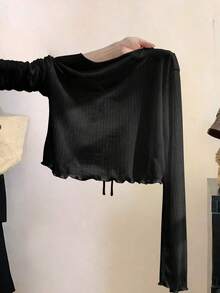 Women Cardigans - Black - View 2