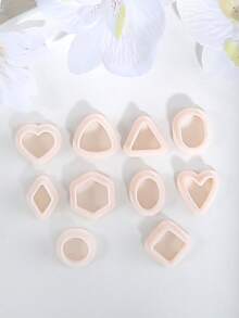 Mini Geometry Clay Cutters Molds, 11 Style Geometry Clay Cutters For Polymer Clay Earrings Bracelets Necklaces Making, DIY Clay Tools, Earring Making Kit - Geometry - View 5