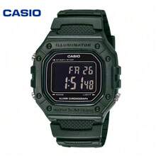 Casio 卡西欧 W-218HC 乳白色方形数字手表，50米防水，LED 背光，多功能，学生运动腕表 - 均碼 - 查看 14