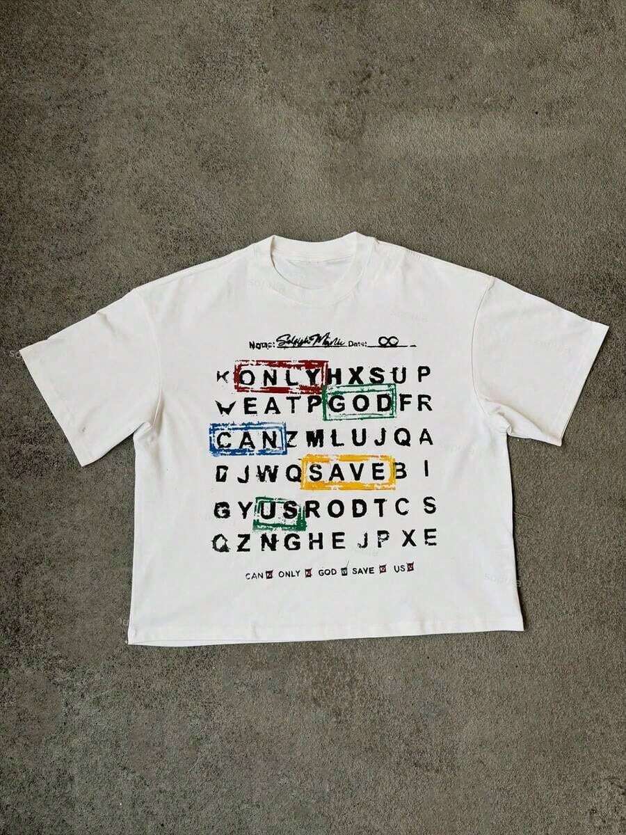 Premium Unisex Casual T-Shirts With "GOD'S ART ON DISPLAY" Print, Customizable Graphic Tees For Men - Men's T-Shirts. Casual And Stylish Short-Sleeved T-Shirts For Summer, Made Of 100% Cotton. The Most Popular Top For Men. - 白色 4 - 查看 1