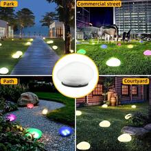1pc Solar Powered Rock Shaped LED Light, Automatic On/Off No Wiring Required Spherical Atmosphere Light, Indoor/Outdoor Decorative Light, Suitable For Garden Path Patio Tabletop, Christmas Halloween Holiday Decoration - Stone Lamp - View 4